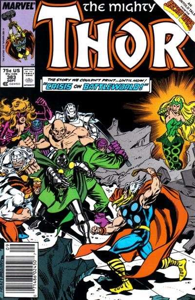 The Mighty Thor (Newsstand)(Fine) #383/NS, Comic Book, Back Issue, buy comic books online, order comics online, marvel comics, sell comic books, online, comic websites, comic store,  vintige comic books, comic book store guelph, comic book store, comic book store near me, Long Box Silver's Comic Book Store