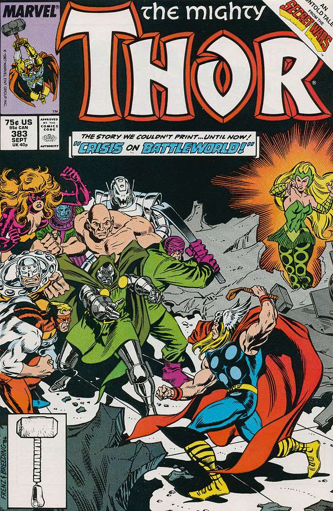 The Mighty Thor #383, Comic Book, Back Issue, buy comic books online, order comics online, marvel comics, sell comic books, online, comic websites, comic store,  vintige comic books, comic book store guelph, comic book store, comic book store near me, Long Box Silver's Comic Book Store