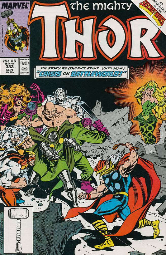 The Mighty Thor #383, Comic Book, Back Issue, buy comic books online, order comics online, marvel comics, sell comic books, online, comic websites, comic store,  vintige comic books, comic book store guelph, comic book store, comic book store near me, Long Box Silver's Comic Book Store