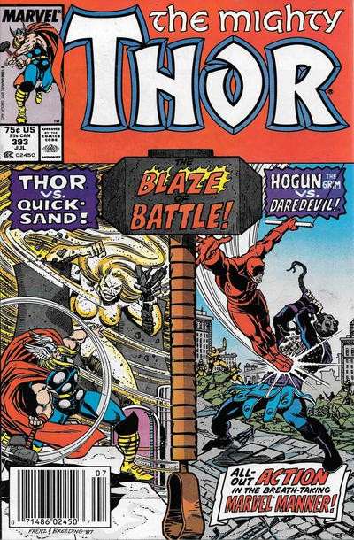 The Mighty Thor (Newsstand) #393/NS, Comic Book, Back Issue, buy comic books online, order comics online, marvel comics, sell comic books, online, comic websites, comic store,  vintige comic books, comic book store guelph, comic book store, comic book store near me, Long Box Silver's Comic Book Store