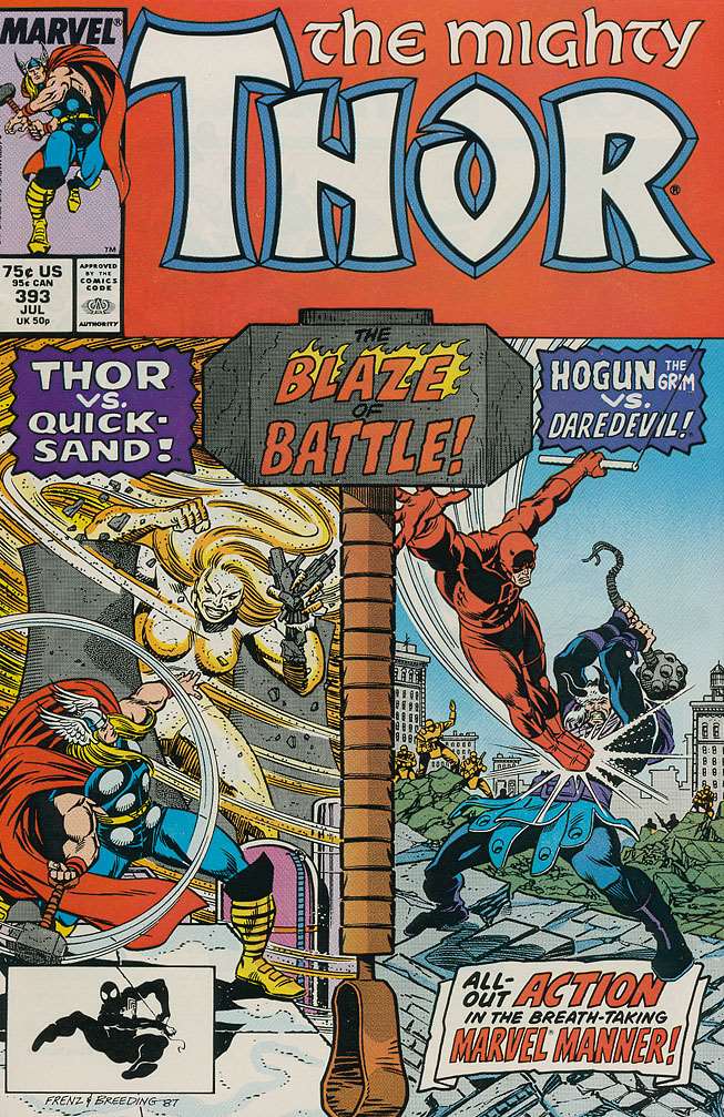 The Mighty Thor (Fine) #393, Comic Book, Back Issue, buy comic books online, order comics online, marvel comics, sell comic books, online, comic websites, comic store,  vintige comic books, comic book store guelph, comic book store, comic book store near me, Long Box Silver's Comic Book Store