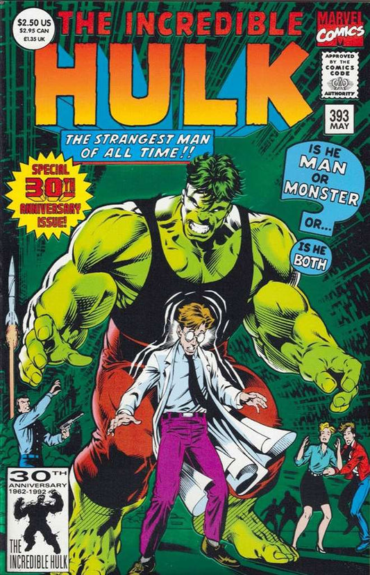 Incredible Hulk, The #393, Comic Book, Back Issue, buy comics online, comic book store guelph, online comic book store, local comic shop, Long Box Silver's Comics