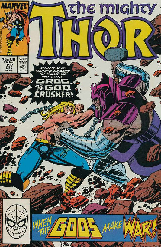 The Mighty Thor #397, Comic Book, Back Issue, buy comic books online, order comics online, marvel comics, sell comic books, online, comic websites, comic store,  vintige comic books, comic book store guelph, comic book store, comic book store near me, Long Box Silver's Comic Book Store