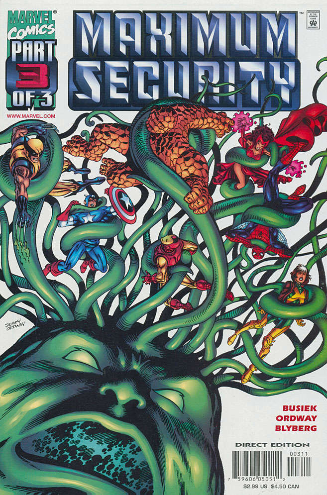 Maximum Security (Full miniseries #1-3 + Dangerous Planet One-shot) #1-3 (VF-NM)