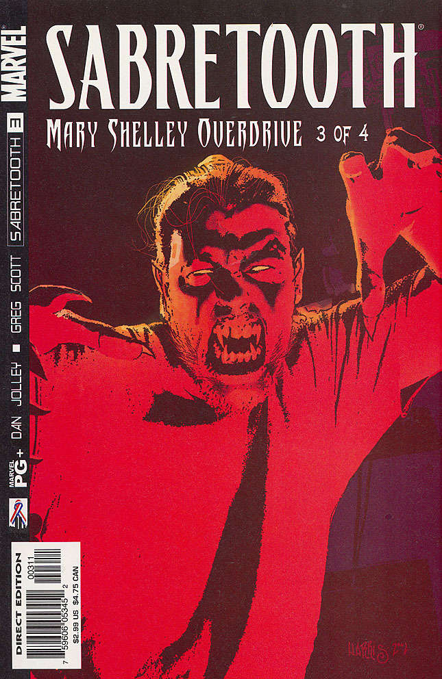 Sabretooth: Mary Shelley Overdrive (Full mini-series set #1-4) (VF-NM)