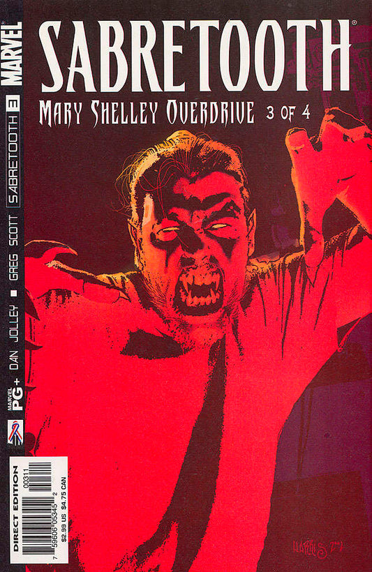 Sabretooth: Mary Shelley Overdrive #3 (VF-NM), Comic Book, Back Issue, buy comic books online, online comic book store canada, sell comic books, online, comic websites, comic store,  vintige comic books, comic book store guelph, comic book store, comic book store near me, Long Box Silver's Comics 