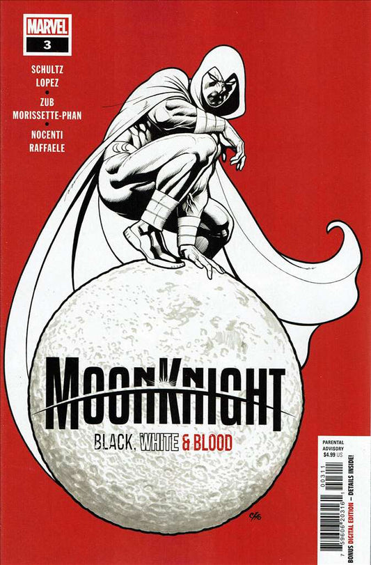 Moon Knight: Black, White, & Blood #3, Comic Book, Back Issue, buy comic books online, order comics online, marvel comics, sell comic books, online, comic websites, comic store,  vintige comic books, comic book store guelph, comic book store, comic book store near me, Long Box Silver's Comic Book Store