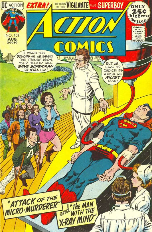 Action Comics #403, Comic Book, Back Issue, buy comics online, comic book store guelph, online comic book store, local comic shop, Long Box Silver's Comics