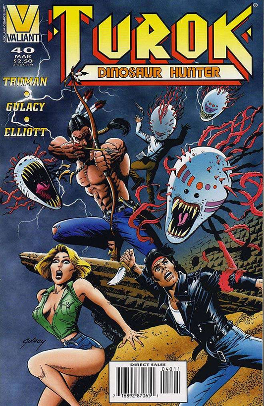 Turok, Dinosaur Hunter #40, Comic Book, Back Issue, buy comic books online, order comics online, marvel comics, sell comic books, online, comic websites, comic store,  vintige comic books, comic book store guelph, comic book store, comic book store near me, Long Box Silver's Comic Book Store