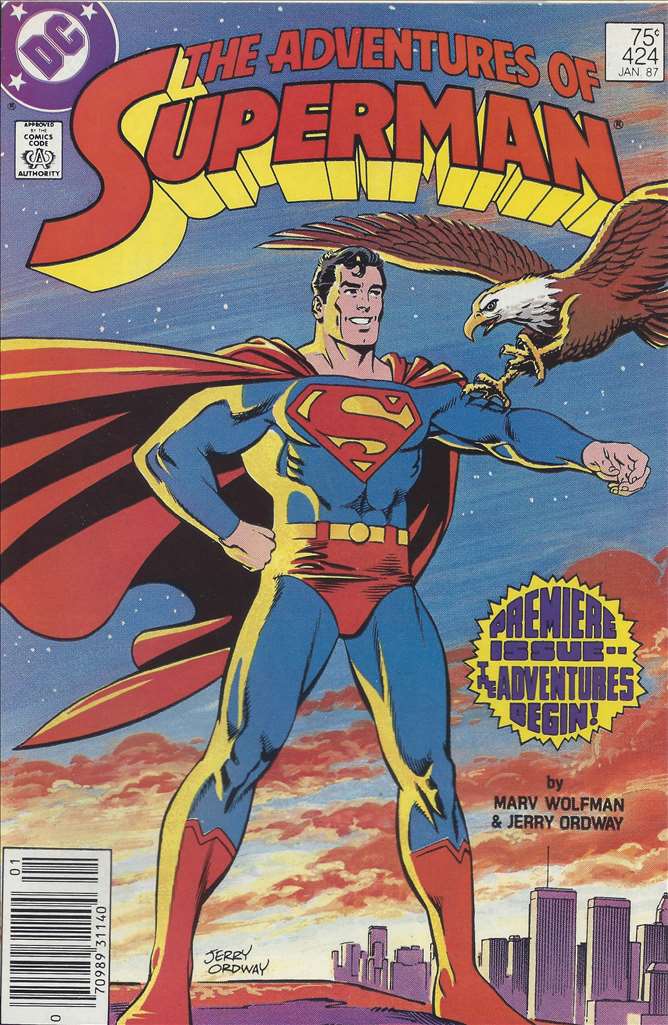 Adventures of Superman #424, Comic Book, Back Issue, buy comics online, comic book store guelph, online comic book store, local comic shop, Long Box Silver's Comics