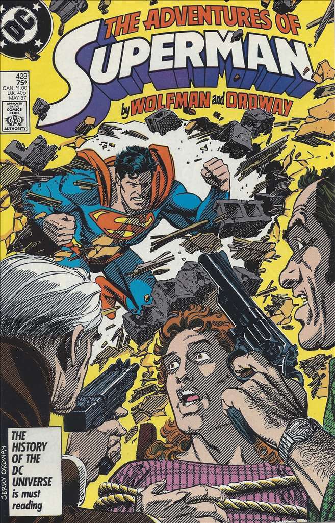 Adventures of Superman #428, Comic Book, Back Issue, buy comics online, comic book store guelph, online comic book store, local comic shop, Long Box Silver's Comics