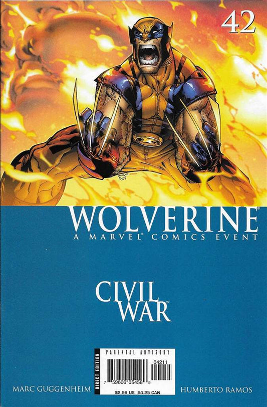 Wolverine (Vol. 3) (#42-48) Vendetta Part 1-7) #42 Very Fine to Near Mint, Comic Book, Back Issue, buy comic books online, online comic book store canada, sell comic books, online, comic websites, comic store,  vintige comic books, comic book store guelph, comic book store, comic book store near me, Long Box Silver's Comics 