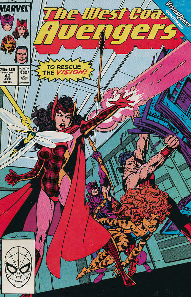 West Coast Avengers #43 (VF-NM), Comic Book, buy comic books online, online comic book store canada, sell comic books, online, comic websites, comic store,  vintige comic books, comic book store guelph, comic book store,  Long Box Silver's Comics 