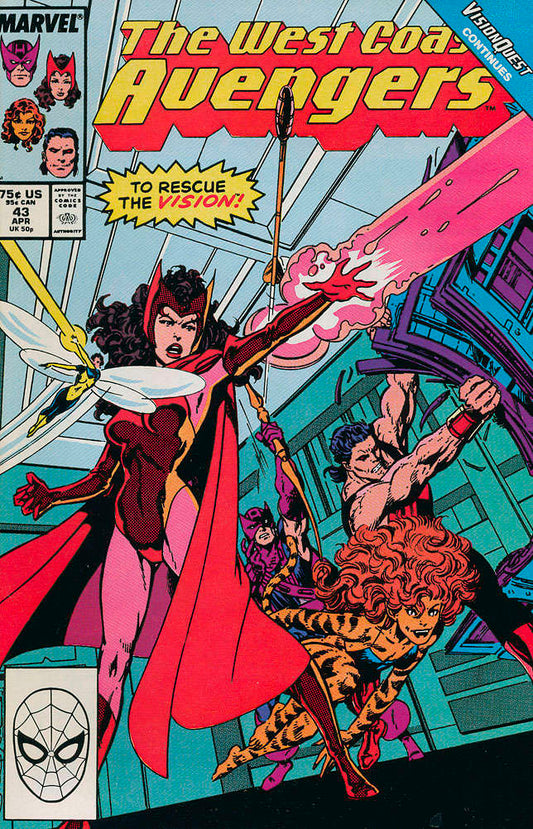 West Coast Avengers #43 (VF-NM), Comic Book, buy comic books online, online comic book store canada, sell comic books, online, comic websites, comic store,  vintige comic books, comic book store guelph, comic book store,  Long Box Silver's Comics 