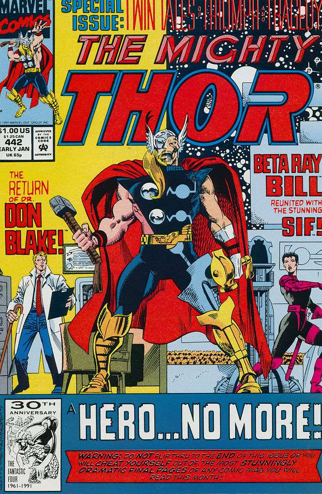 The Mighty Thor (Newsstand) #442/NS, Comic Book, Back Issue, buy comic books online, order comics online, marvel comics, sell comic books, online, comic websites, comic store,  vintige comic books, comic book store guelph, comic book store, comic book store near me, Long Box Silver's Comic Book Store