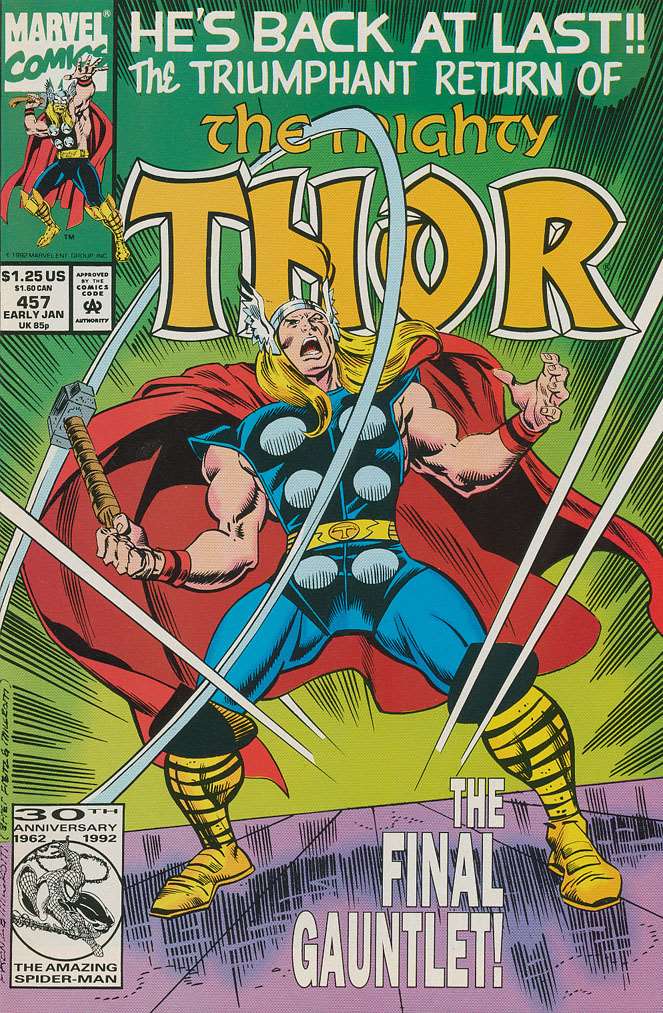The Mighty Thor #457, Comic Book, Back Issue, buy comic books online, order comics online, marvel comics, sell comic books, online, comic websites, comic store,  vintige comic books, comic book store guelph, comic book store, comic book store near me, Long Box Silver's Comic Book Store