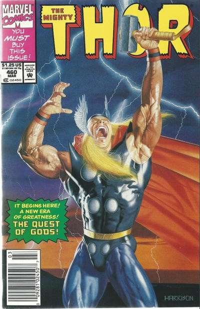 The Mighty Thor (Newsstand) #460/NS, Comic Book, Back Issue, buy comic books online, order comics online, marvel comics, sell comic books, online, comic websites, comic store,  vintige comic books, comic book store guelph, comic book store, comic book store near me, Long Box Silver's Comic Book Store