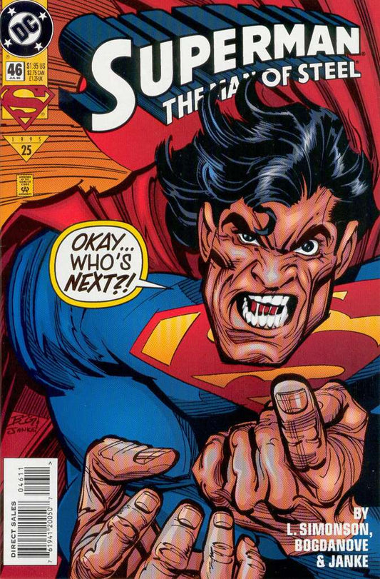 Superman: The Man of Steel #46 (VF), Comic Book, Back Issue, buy comic books online, online comic book store canada, sell comic books, online, comic websites, comic store,  vintige comic books, comic book store guelph, comic book store, comic book store near me, Long Box Silver's Comics 