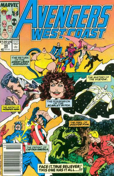 Avengers West Coast #49/NS (VF-NM), Comic Book, buy comic books online, online comic book store canada, sell comic books, online, comic websites, comic store,  vintige comic books, comic book store guelph, comic book store,  Long Box Silver's Comics 