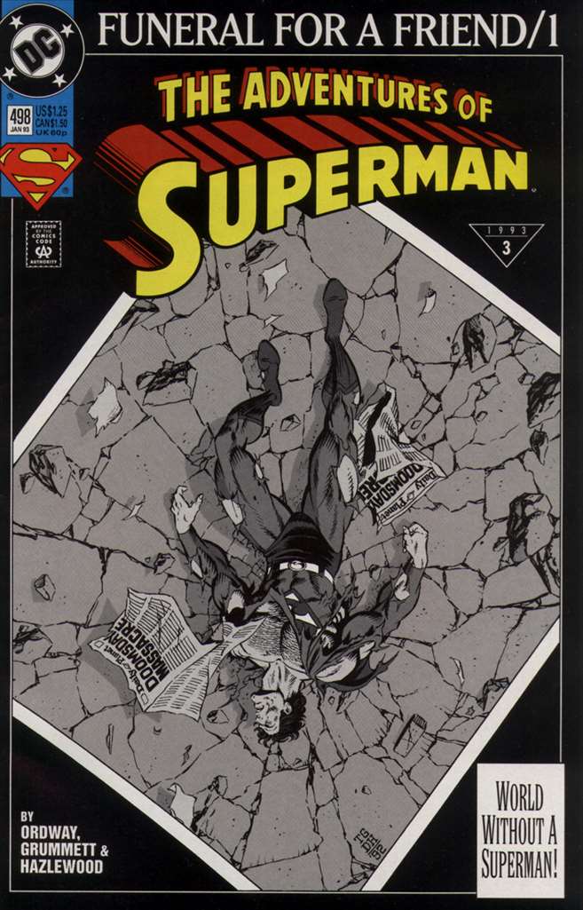 Adventures of Superman #498, Comic Book, Back Issue, buy comics online, comic book store guelph, online comic book store, local comic shop, Long Box Silver's Comics