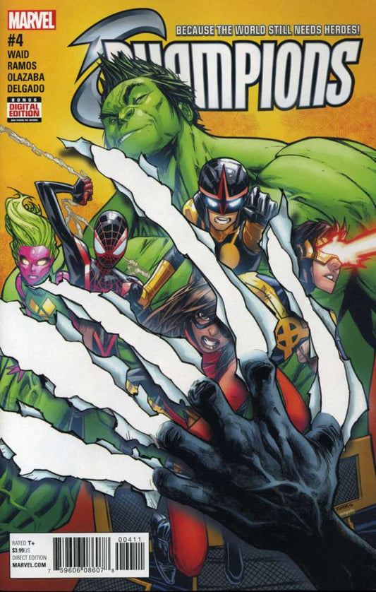 Champions #4 (VF-NM), Comic Book, Back Issue, buy comic books online, online comic book store canada, sell comic books, online, comic websites, comic store,  vintige comic books, comic book store guelph, comic book store, comic book store near me, Long Box Silver's Comics 