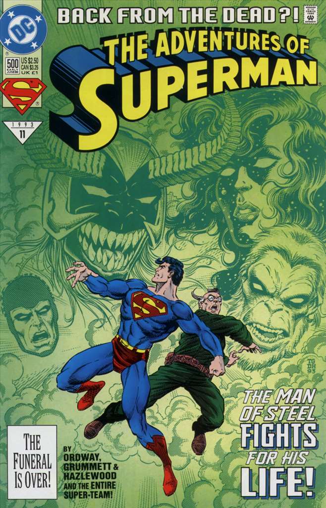 Adventures of Superman #500, Comic Book, Back Issue, buy comics online, comic book store guelph, online comic book store, local comic shop, Long Box Silver's Comics