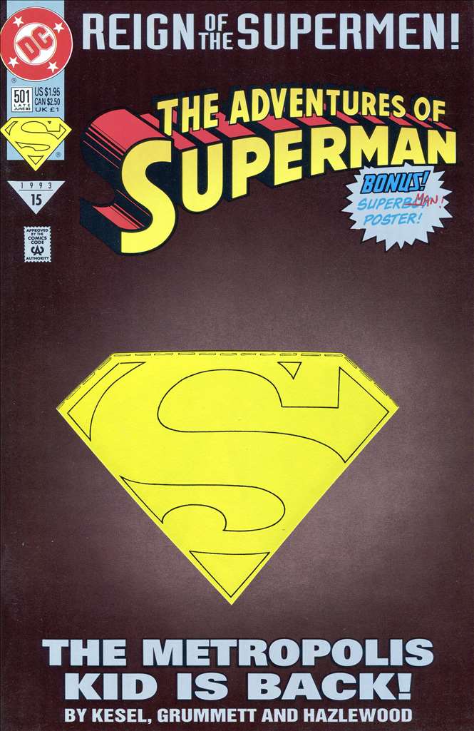 Adventures of Superman #501/SC, Comic Book, Back Issue, buy comics online, comic book store guelph, online comic book store, local comic shop, Long Box Silver's Comics