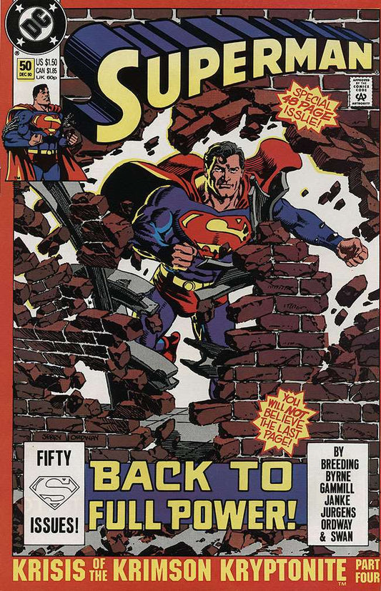 Superman (2nd Series) #50, DC Comics, Comic Book, Back Issue, buy comics online, comic book store guelph, online comic book store, local comic shop, Long Box Silver's Comics