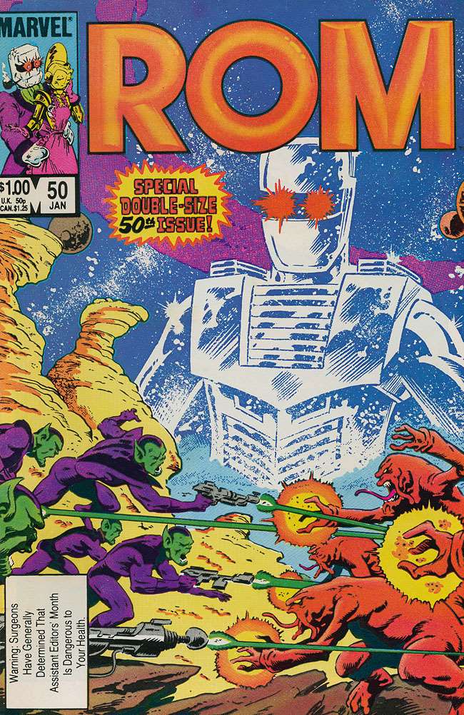 ROM #50, Marvel Comics, Comic Book, Back Issue, buy comics online, comic book store guelph, online comic book store, local comic shop, Long Box Silver's Comics