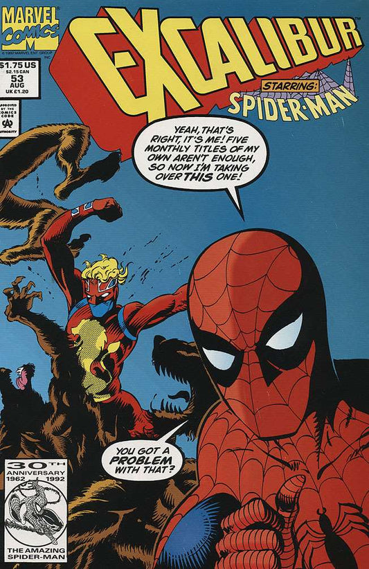 Excalibur #53, Comic Book, Back Issue, buy comic books online, order comics online, marvel comics, sell comic books, online, comic websites, comic store,  vintige comic books, comic book store guelph, comic book store, comic book store near me, Long Box Silver's Comic Book Store