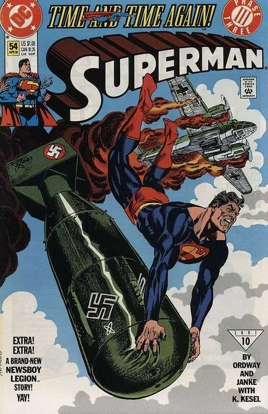 Superman (2nd Series) #54, DC Comics, Comic Book, Back Issue, buy comics online, comic book store guelph, online comic book store, local comic shop, Long Box Silver's Comics