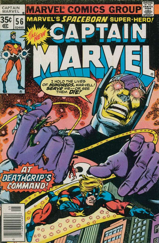 Captain Marvel (1st Series) #56, Comic Book, Back Issue, buy comic books online, order comics online, marvel comics, sell comic books, online, comic websites, comic store,  vintige comic books, comic book store guelph, comic book store, comic book store near me, Long Box Silver's Comic Book Store