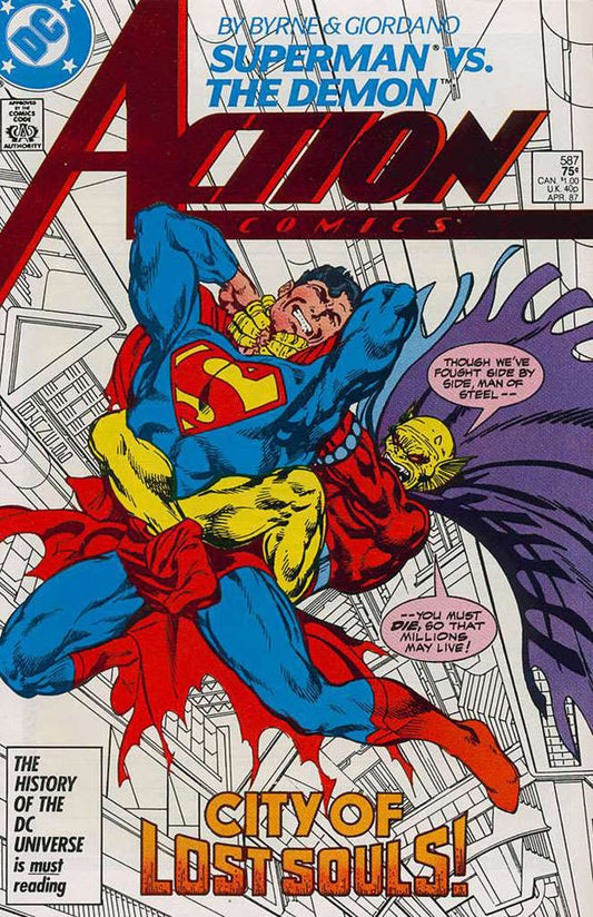 Action Comics #587 (VF-NM), Comic Book, buy comic books online, online comic book store canada, sell comic books, online, comic websites, comic store,  vintige comic books, comic book store guelph, comic book store,  Long Box Silver's Comics 