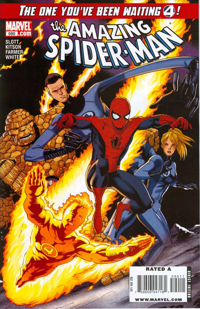 Amazing Spider-Man, The #590, Comic Book, Back Issue, buy comics online, comic book store guelph, online comic book store, local comic shop, Long Box Silver's Comics