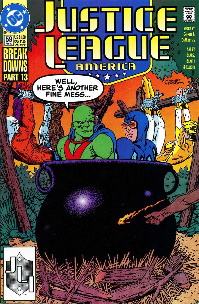 Justice League America #59 (VF-NM), Comic Book, Back Issue, buy comic books online, online comic book store canada, sell comic books, online, comic websites, comic store,  vintige comic books, comic book store guelph, comic book store, comic book store near me, Long Box Silver's Comics 