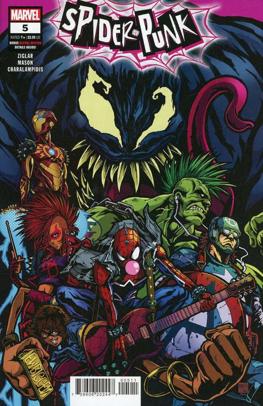 Spider-Punk #5, Comic Book, Back Issue, buy comic books online, order comics online, marvel comics, sell comic books, online, comic websites, comic store,  vintige comic books, comic book store guelph, comic book store, comic book store near me, Long Box Silver's Comic Book Store