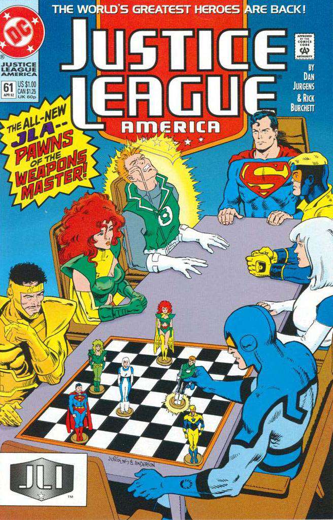 Justice League America #61 (VF-NM), Comic Book, Back Issue, buy comic books online, online comic book store canada, sell comic books, online, comic websites, comic store,  vintige comic books, comic book store guelph, comic book store, comic book store near me, Long Box Silver's Comics 