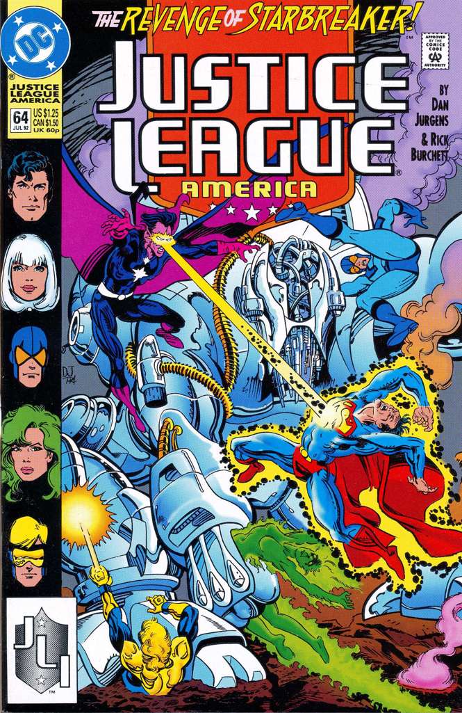 Justice League America #64 (VF-NM), Comic Book, Back Issue, buy comic books online, online comic book store canada, sell comic books, online, comic websites, comic store,  vintige comic books, comic book store guelph, comic book store, comic book store near me, Long Box Silver's Comics 