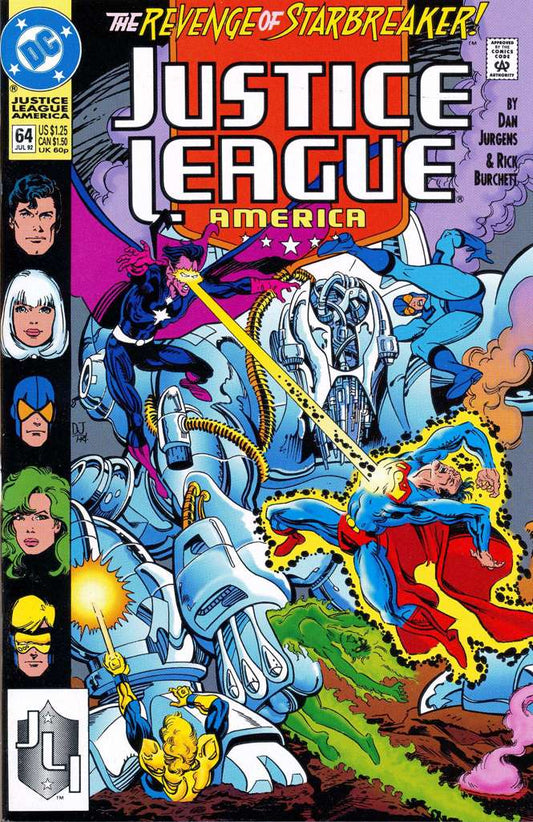 Justice League America #64 (VF-NM), Comic Book, Back Issue, buy comic books online, online comic book store canada, sell comic books, online, comic websites, comic store,  vintige comic books, comic book store guelph, comic book store, comic book store near me, Long Box Silver's Comics 