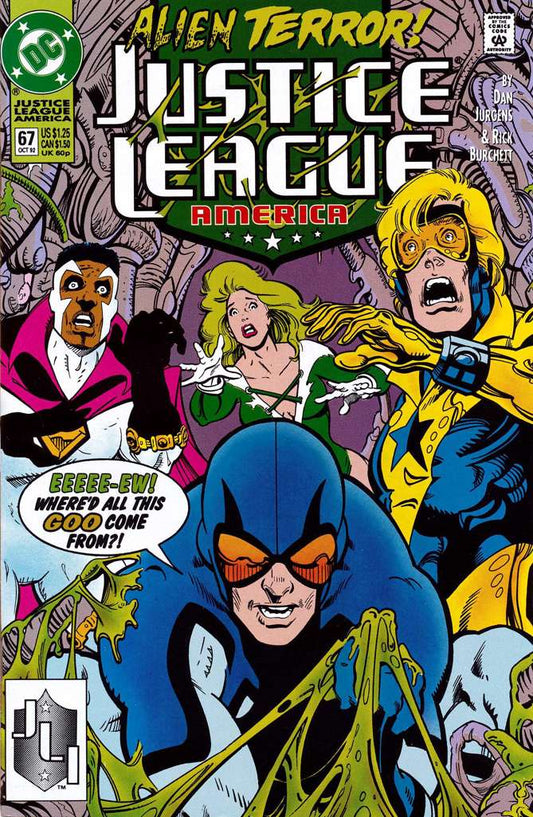 Justice League America #67 (VF-NM), Comic Book, Back Issue, buy comic books online, online comic book store canada, sell comic books, online, comic websites, comic store,  vintige comic books, comic book store guelph, comic book store, comic book store near me, Long Box Silver's Comics 