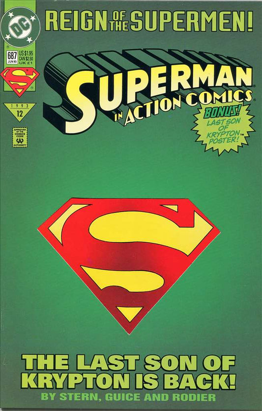 Action Comics #687/CS, Comic Book, Back Issue, buy comics online, comic book store guelph, online comic book store, local comic shop, Long Box Silver's Comics