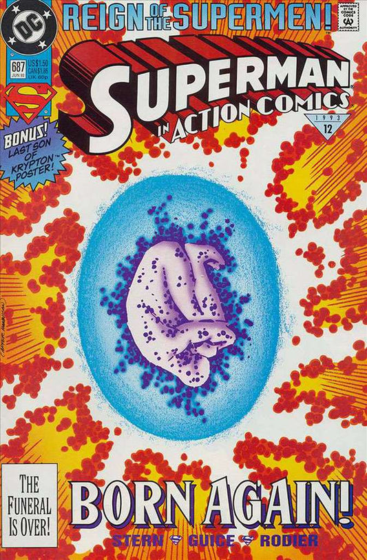 Action Comics #687 (VF), Comic Book, Back Issue, buy comic books online, online comic book store canada, sell comic books, online, comic websites, comic store,  vintige comic books, comic book store guelph, comic book store, comic book store near me, Long Box Silver's Comics 