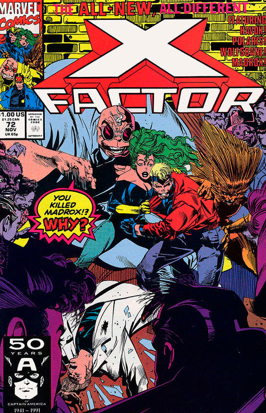 X-Factor #72 (VF-NM), Comic Book, buy comic books online, online comic book store canada, sell comic books, online, comic websites, comic store,  vintige comic books, comic book store guelph, comic book store,  Long Box Silver's Comics 