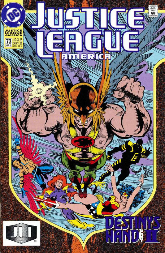 Justice League America #73 (VF-NM), Comic Book, Back Issue, buy comic books online, online comic book store canada, sell comic books, online, comic websites, comic store,  vintige comic books, comic book store guelph, comic book store, comic book store near me, Long Box Silver's Comics 