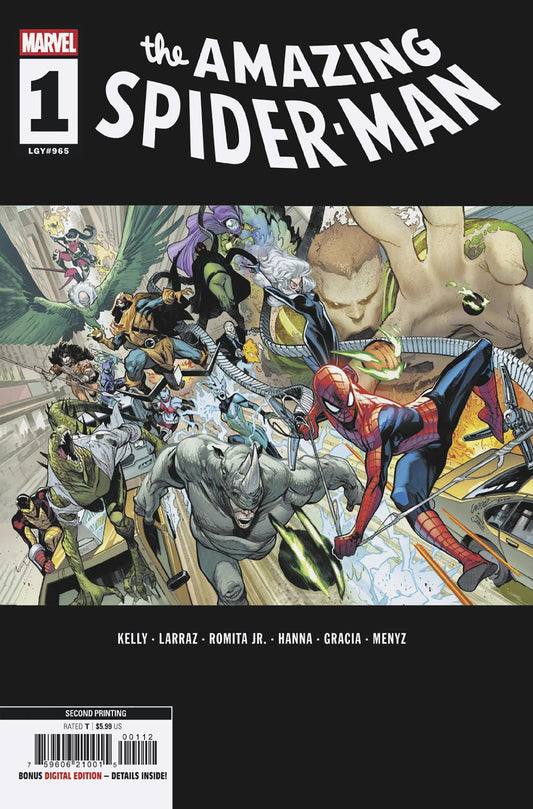 Amazing Spider-Man #1 Pepe Larraz 2nd Print Variant(VF/NM)