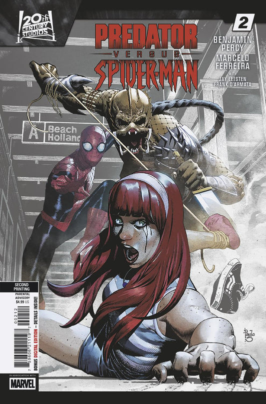 Predator vs. Spider-Man #2 Paulo Siqueira 2nd Print Variant (VF/NM)