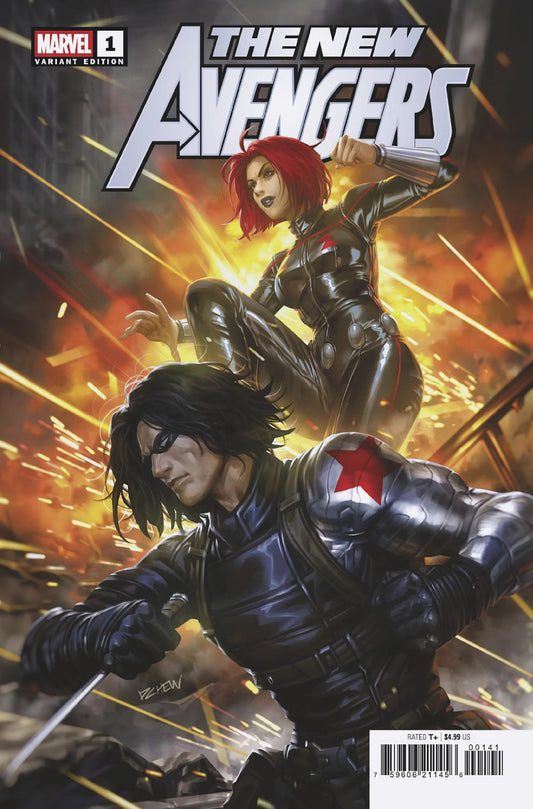 New Avengers #1 Derrick Chew Black Widow And Winter Soldier Variant A (VF/NM)