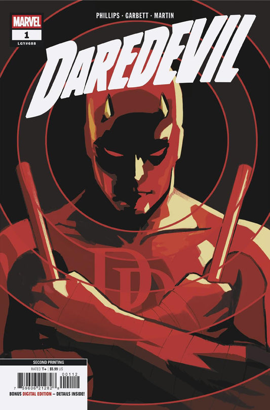 Daredevil #1 Lee Garbett 2nd Printing Variant (VF/NM)