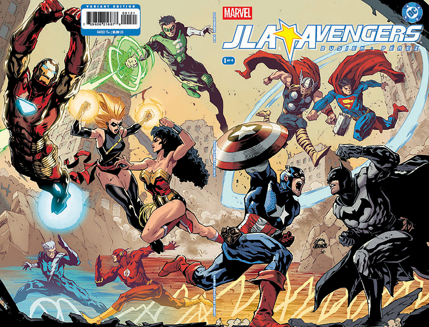 JLA/Avengers #1 Facsimile Edition Ryan Stegman Wraparound Variant (VF/NM)