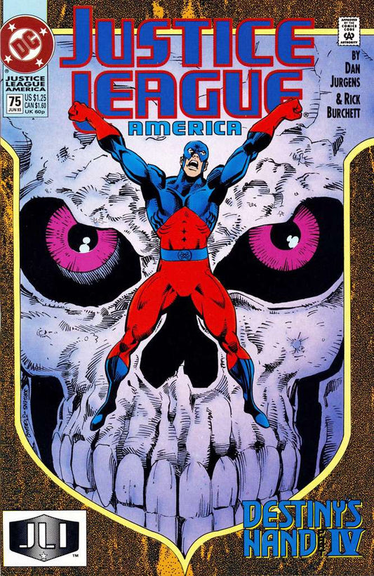 Justice League America #75 (VF-NM), Comic Book, Back Issue, buy comic books online, online comic book store canada, sell comic books, online, comic websites, comic store,  vintige comic books, comic book store guelph, comic book store, comic book store near me, Long Box Silver's Comics 